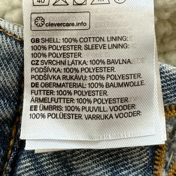 Denim Sherpa-Lined Denim Jacke - Picture 8 of 8